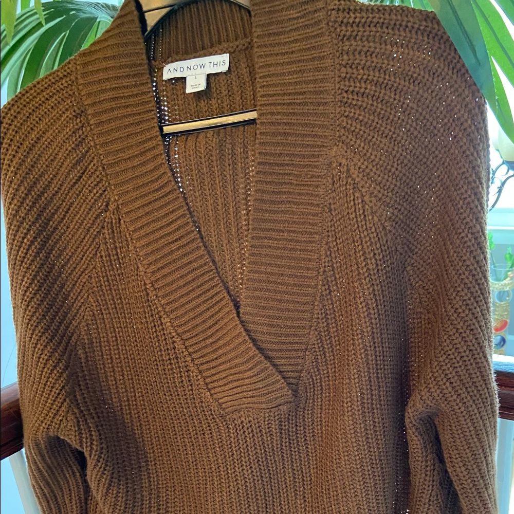Beautiful brown sweater.